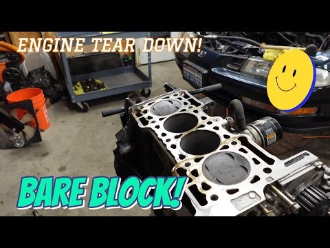 Rebuilding an engine for the first time! DOWN TO BARE BLOCK!