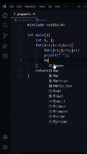 Rectangle star pattern in C language #C program #short #viral