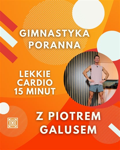 #GimnastykaPoranna 6:30 🔸️ Lekkie cardio 15min ⏱️ ✅ Ćwiczenia wykonuj w swoim tempie. ✅ Oddychaj. ✅ Jeżeli poczujesz dyskomfort, przerwij. 🚰 Pij min. 2L wody dziennie. Zapraszam Piotr Galus ➡️ Wszystkie nasze treningi znajdziesz w grupie FB: Gimnastyka Poranna w Jedynce. ➡️ https://bit.ly/33DfSDo | Jedynka - Program 1 Polskiego Radia