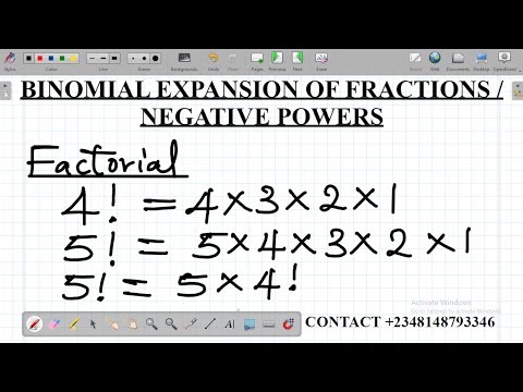 Binomial Expansion of Fractions and Negative Powers