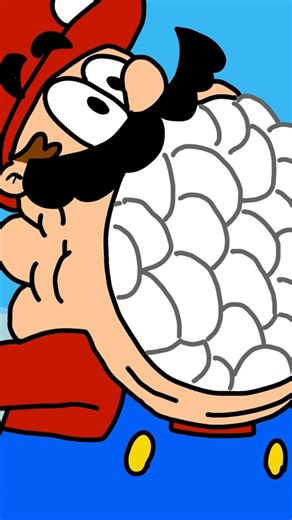 Super Mario Bros 2. But its ANIMATED #shorts #animation #mario