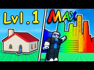 BUILDING MAX LEVEL CITY in Roblox mini city tycoon...