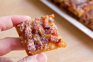 Low Carb Maple Bacon Crack - Keto, Gluten Free, THM S