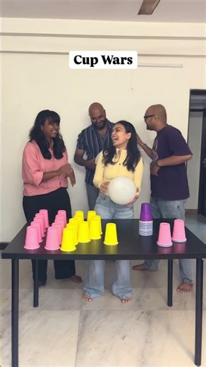 Cup Wars Got Intense 😂🔥 #games #cupgames #funnyvideo