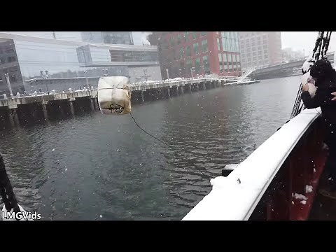 Throwing Tea into the Boston Harbor - Boston Tea Party Museum 2019