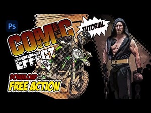 😎 How to make a comic book drawings in photoshop from your photos | Comic effect Photoshop Tutorial