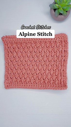 How to Crochet the Alpine Stitch Part 1! #alpinestitch #crochetstitch #howtocrochet
