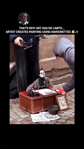 This Marionette Artist Will Blow Your Mind 🤯 Art Has No Limits 💀 #art #artist #shorts #shortsfeed