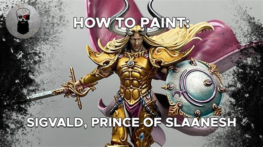 宝箱战锤涂装【Warhipster】对比漆+西瓦尔色孽亲王 Sigvald, Prince of Slaanesh 战锤AOS色孽