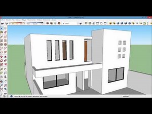 casa moderna en sketchup parte 2