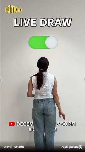 The Big Ticket live draw is happening Dec 3 at 7:30 PM! 🎉