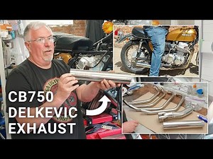 Delkevic Exhaust Fitting Guide | Honda CB750 4 into 1 Pipe Sound | Motorcycle Project | Part 19