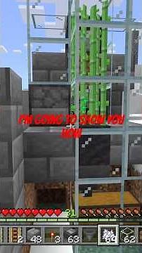 Easy and simple automatic sugarcane farm #minecraft