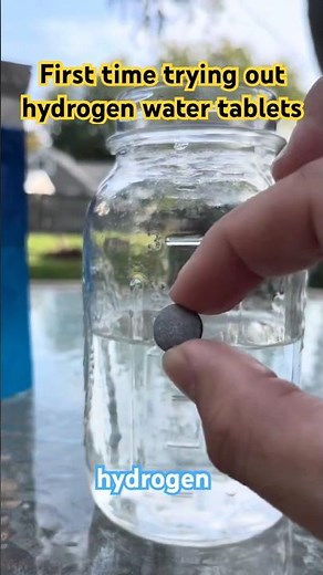 My first time trying hydrogen water tablets