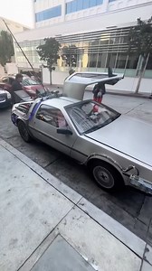 Spotted the Back to the Future DeLorean in Hollywood — no time machine required. ⚡️ Follow Hollywood Bus Tours for more iconic Hollywood moments and the best tours of LA. Didn’t need a flux capacitor to end up in 1985 today. 😎 | Hollywood Bus Tours