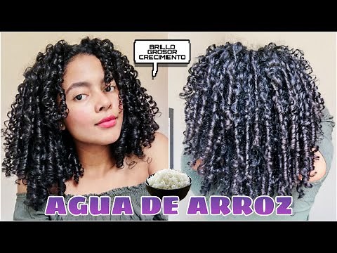AGUA DE ARROZ PARA DAR BRILLO CRECIMIENTO Y GROSOR AL CABELLO | Yulissa ✨