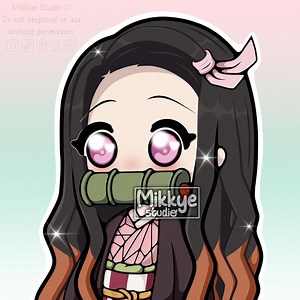 Avatar Chibi Nezuko Kamado, digitaler Download | Nezuko Kamado Chibi-Fanart zum Herunterladen - Etsy.de