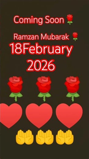 Ramzan ka Roja Coming Soonरहमतों, बरकतों और माफी का महीना फिर आ रहा है।🌙❤️