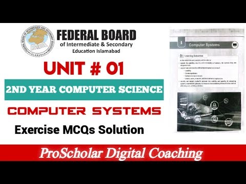Unit 01: Solved MCQs | 12th class computer #12thcomputerscience