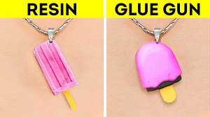 696K views · 5.1K reactions | Resin vs. glue gun. Beautiful DIY jewelry, mini crafts and repair tricks with epoxy and hot glue: | 5-Minute Crafts Family | Facebook