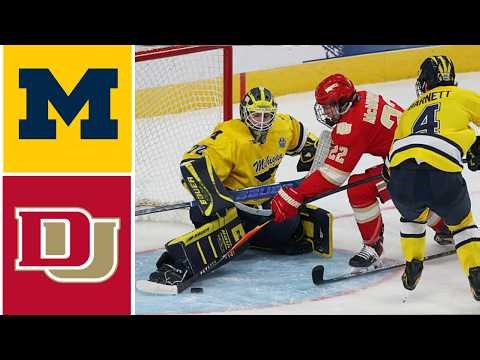 #1 Michigan vs Denver Highlights | 2026 NCAA Men's Hockey Championship - Frozen Four