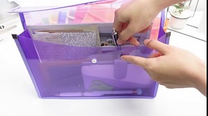 Colarr 24 Pieces A4 Plastic File Folders Expandable Folders Expanding File Wallet Document Organizer with Snap Closure and Pocket for School Office Home(Multicolor)