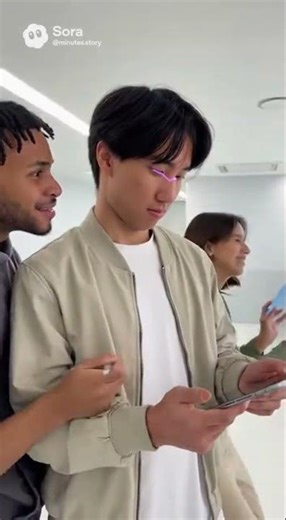 He Got Pranked with a Digital Mustache! 😂 HILARIOUS Reaction #techshort #futureprank