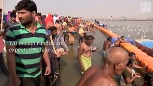 120m people are expected to take a dip where the Ganges, Yamuna and mythical Saraswati rivers meet during Kumbh Mela, a mass Hindu pilgrimage — and the largest gathering on earth. Read more: https://on.ft.com/2DgO9XQ | Financial Times