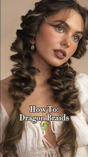 🦋DOUBLE DRAGON BRAIDS Hair Tutorial🦋 #dragonbraid #hair