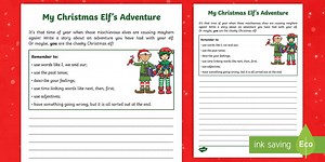 Christmas Elf Adventure Writing Activity