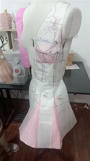 A-line dress. Pattern making.