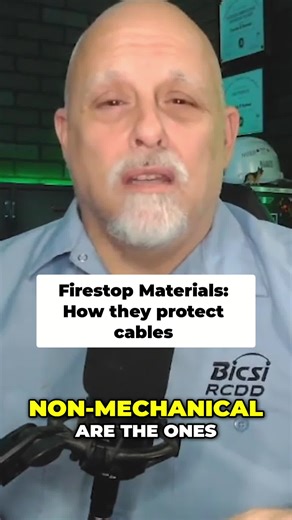 Non-mechanical firestops: gotta assemble 'em. Sleeve, cables, mineral wool, putty... It's technical, but every pro needs to know. #cbrcdd #rcdd #wiremonkey #BICSI #Firestop #CableManagement