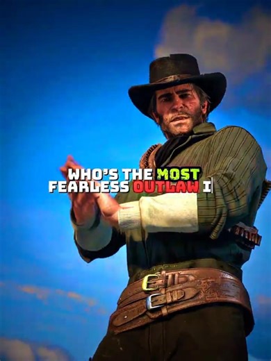 Most Fearless Outlaw 😱[4k] | Red Dead Redemption | #shorts
