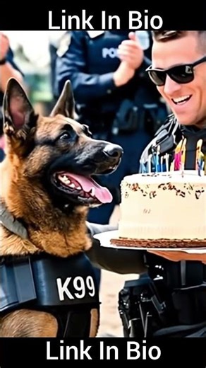 Police Dog Birthday Celebration 🎂 | K9 Unit Special Party | Heartwarming Tribute #shorts