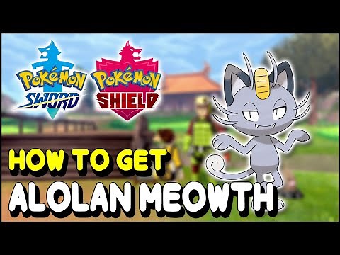 Pokemon Sword & Shield How to get ALOLAN MEOWTH (The Isle of Armor DLC)
