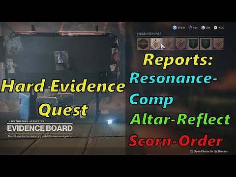 destiny 2 : Evidence Board