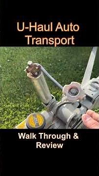U Haul Auto Transport Walk Around and Review