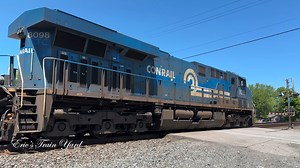 1.1K views · 130 reactions | This has the Conrail leading on the Fort Wayne line on the first town in PA going Eastbound. Enon Valley is a nice spot to wait for trains and because of the switching they can do here you can find trains waiting for the track to clear sometimes. #trains #railway #viral #Norfolk #conrail | Eric’s Train Yard | Facebook
