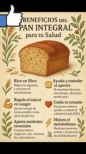 Beneficios del pan integral para tu salud | Natura Viva | Facebook