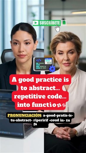 Wow! ¿Cómo decir "abstraer código repetitivo" en inglés?