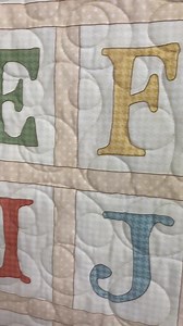 Alphabet Crib Quilt