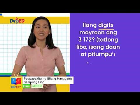 Grade 3 Math Q1 Ep1: Pagpapakita ng Bilang Hanggang Sampong Libo
