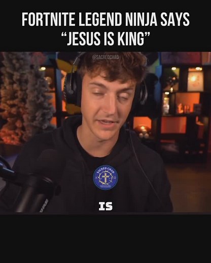 Sacredchad on Instagram: "Ninja aka Richard Tyler Blevins, declared on his stream that “Jesus is King”✝️ #jesus #ninja #viral #christian #explore"