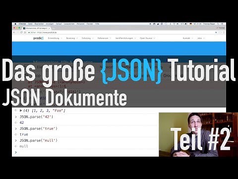 JSON Dokumente - Das große JSON Tutorial #2