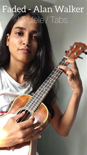 Faded-Alan Walker | Ukulele Tabs #ukulele #faded #ytshorts #trending #music