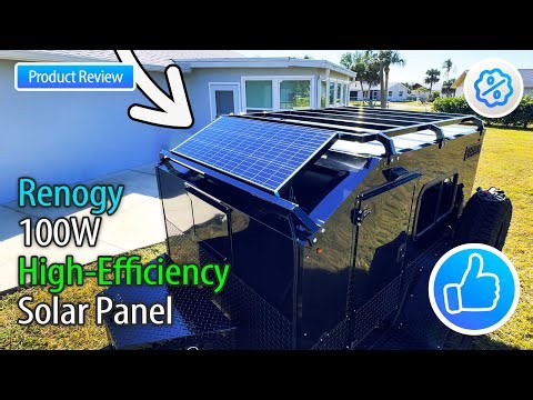 Renogy 100W Black Frame Solar Panel Monocrystaline