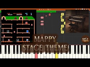 Mappy Music - Stage Theme NES Soundtrack - Synthesia Piano