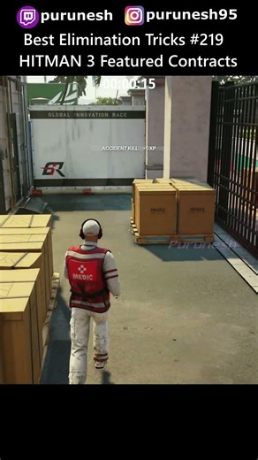 Best Elimination Tricks #219 🔥😎 HITMAN 3 Featured Contracts #shorts #gaming #hitman3 #hitmanwoa