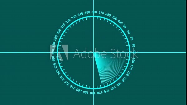 Advanced digital radar tracking concepts. Futuristic digital radar interface data detection and monitoring technology. Scanning beam over grid display represents cybersecurity, surveillance systems,
