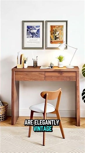 43" Mid Century Modern Small Computer Desk|GIRATREE #youtubeshorts